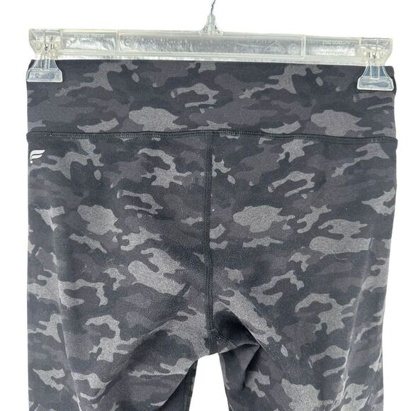 Fabletics Define Power Hold Mid Rise Leggings Charcoal Camo Size S Ankle Length - Picture 4 of 8
